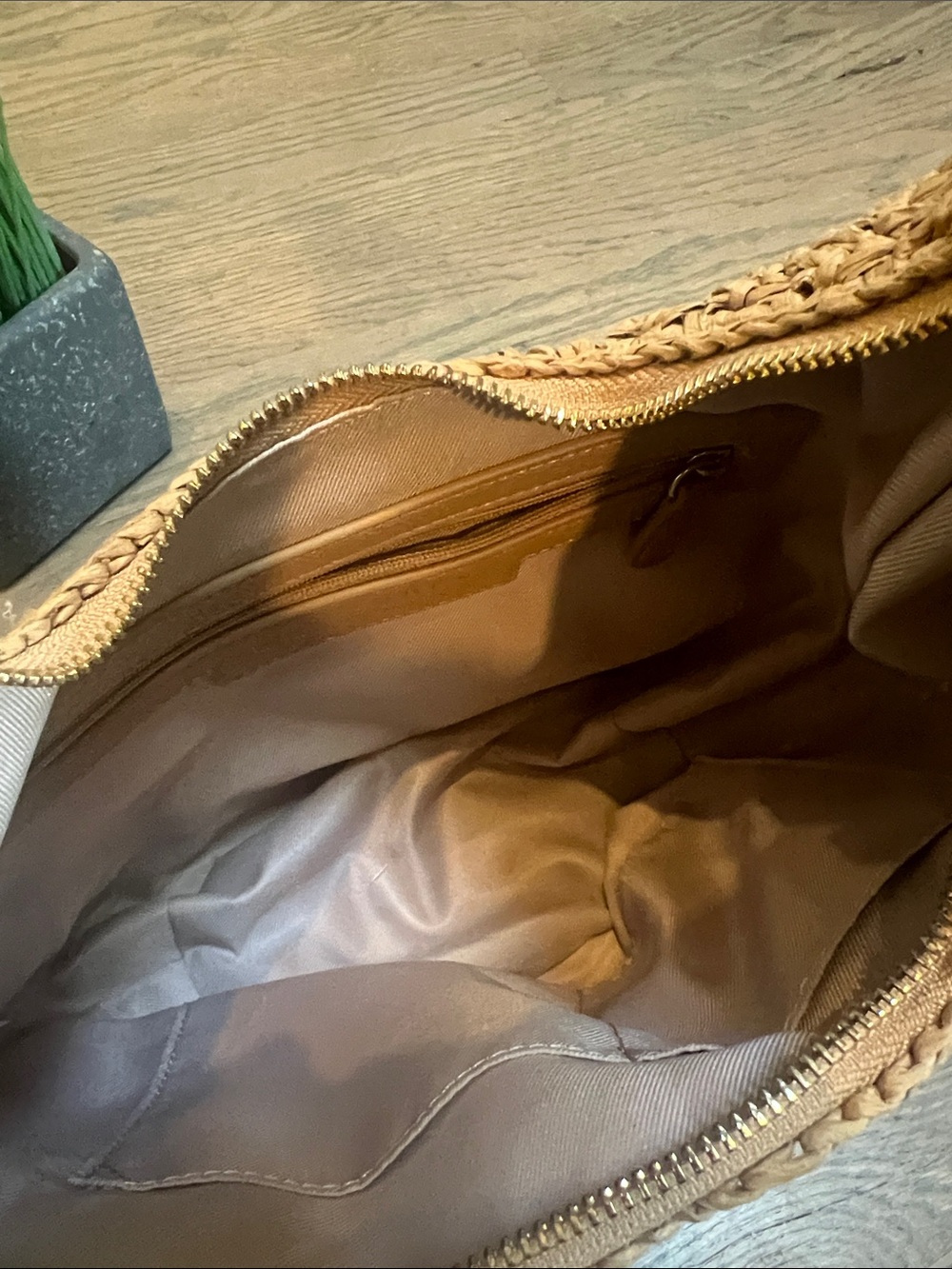 LC Lauren Conrad Natural Straw Hobo Bag - Picture 2 of 4